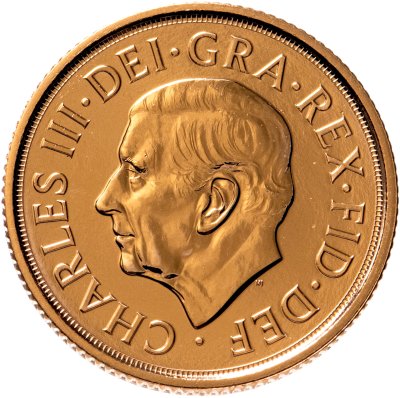 купить Великобритания 1 фунт (соверен) 2022 с портретом нового короля Карла III