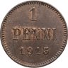 Купить 1 пенни (penni) 1913 Российская Финляндия