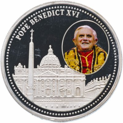 купить Либерия 5 долларов 2005 "Папа Римский Бенедикт XVI"