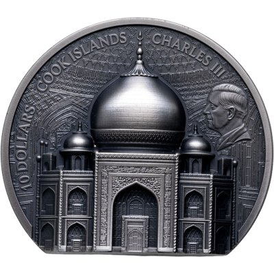 купить Острова Кука 10 долларов 2025 "Тадж-Махал", в футляре с сертификатом