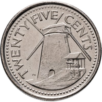купить Барбадос 25 центов (cents) 2008