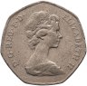 Купить Великобритания 50 пенсов (pence) 1973 "Вступление в Европейское Экономическое Сообщество"