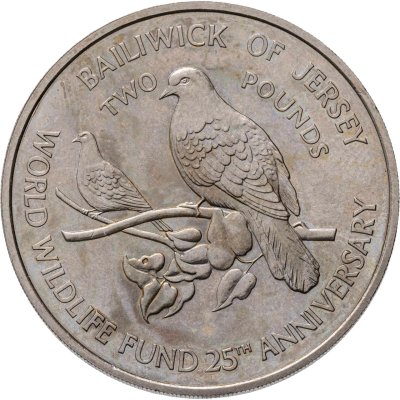 купить Джерси 2 фунта (pounds) 1987 25 лет Всемирному фонду дикой природы
