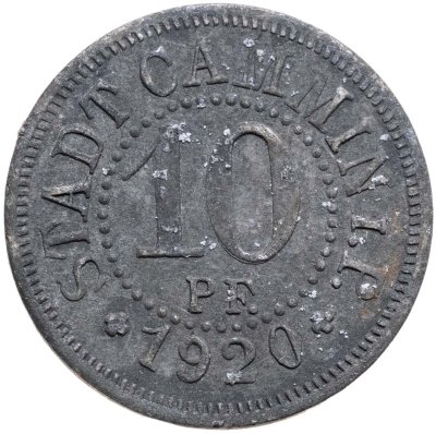 купить Германия, Каммин 10 пфеннигов 1918