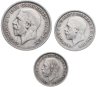Купить Великобритания набор серебряных монет 1934-1936 (3 штуки) Георг V