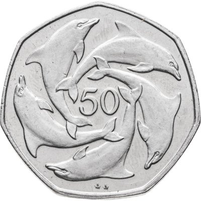 купить Гибралтар 50 пенсов (pence) 1995 отметка "AA" на реверсе