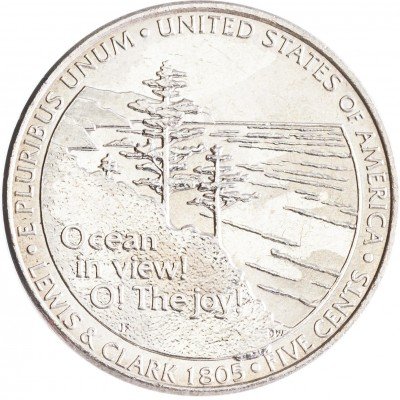 купить США 5 центов 2005 "200 лет экспедиции Льюиса и Кларка - Выход к океану"