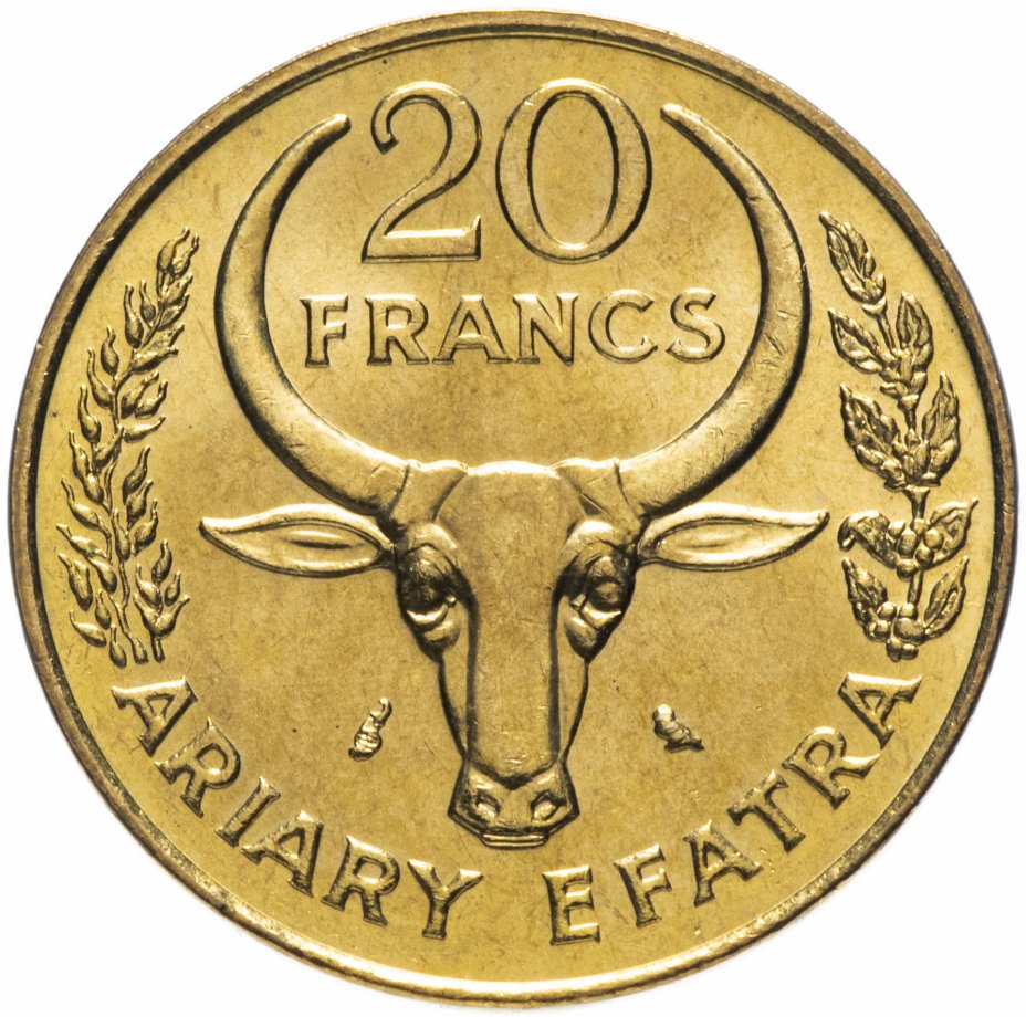 купить Мадагаскар 20 франков (francs) 1989