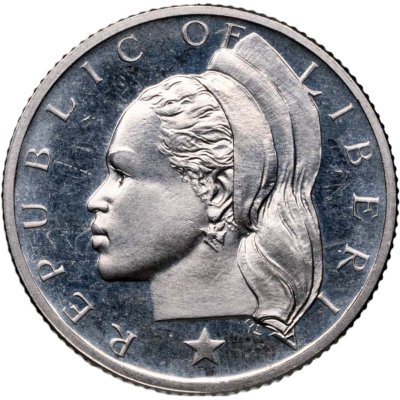 купить Либерия 25 центов (cents) 1968