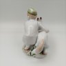 Купить Статуэтка "Юный пограничник с собакой", скульптор Г.С. Столбова, фарфор, роспись, Ленинградский фарфоровый завод (ЛФЗ), СССР, 1950-1959 гг.