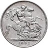 Купить Великобритания 1 крона 1891 в слабе Монетник. ру AU det чистка