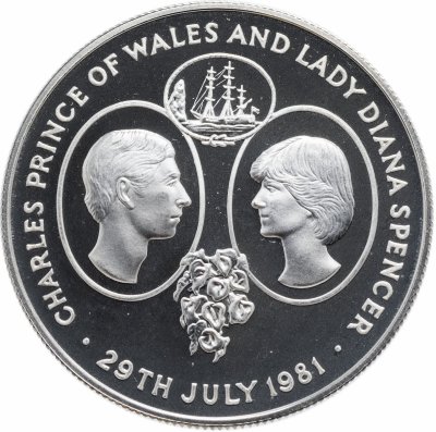 купить Остров Святой Елены 25 пенсов 1981 "Свадьба Принца Чарльза и Леди Дианы"