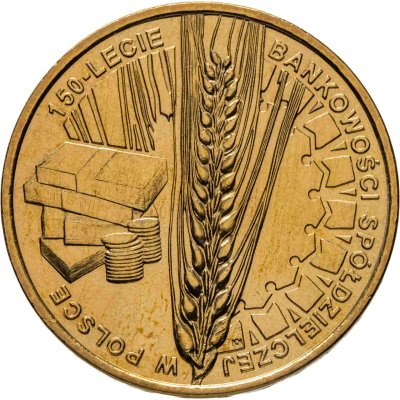 купить Польша 2 злотых 2012 "150 лет Банковскому объединению Польши (150-lecie bankowości spółdzielczej w Polsce)"