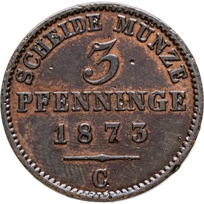 купить Германия, Пруссия 3 пфеннинга 1873 С