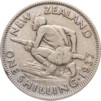 купить Новая Зеландия 1 шиллинг (shilling) 1937