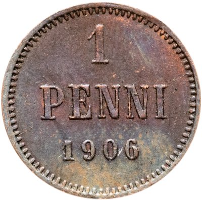 купить 1 пенни (penni) 1906 Российская Финляндия