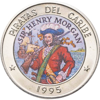 купить Куба 1 песо 1995 "Пираты Карибского моря - Сэр Генри Морган"