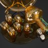Купить Питейный набор (ликерный), состоящий из графина с цветочной росписью и стопок на подносе, на 6 персон, стекло, гутная техника, роспись эмалью, Западная Европа, 1890-1920 гг.
