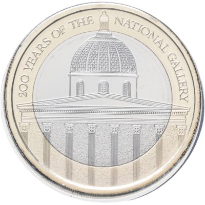 купить Великобритания 2 фунта 2024 "200 лет Национальной галереи" в коинкарте