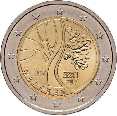 купить Эстония 2 евро (euro) 2017 "Дорога Эстонии к независимости"
