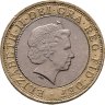 Купить Великобритания 2 фунта (pounds) 2005 "60 лет Победы"