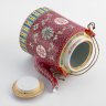 Купить Чайник заварочный с декоративным рельефным орнаментом, фарфор, роспись, эмаль, металл, Китай, 1970-1990 гг.