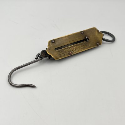 купить Безмен (весы пружинные), сталь, латунь, Российская империя, 1890-1915 гг.