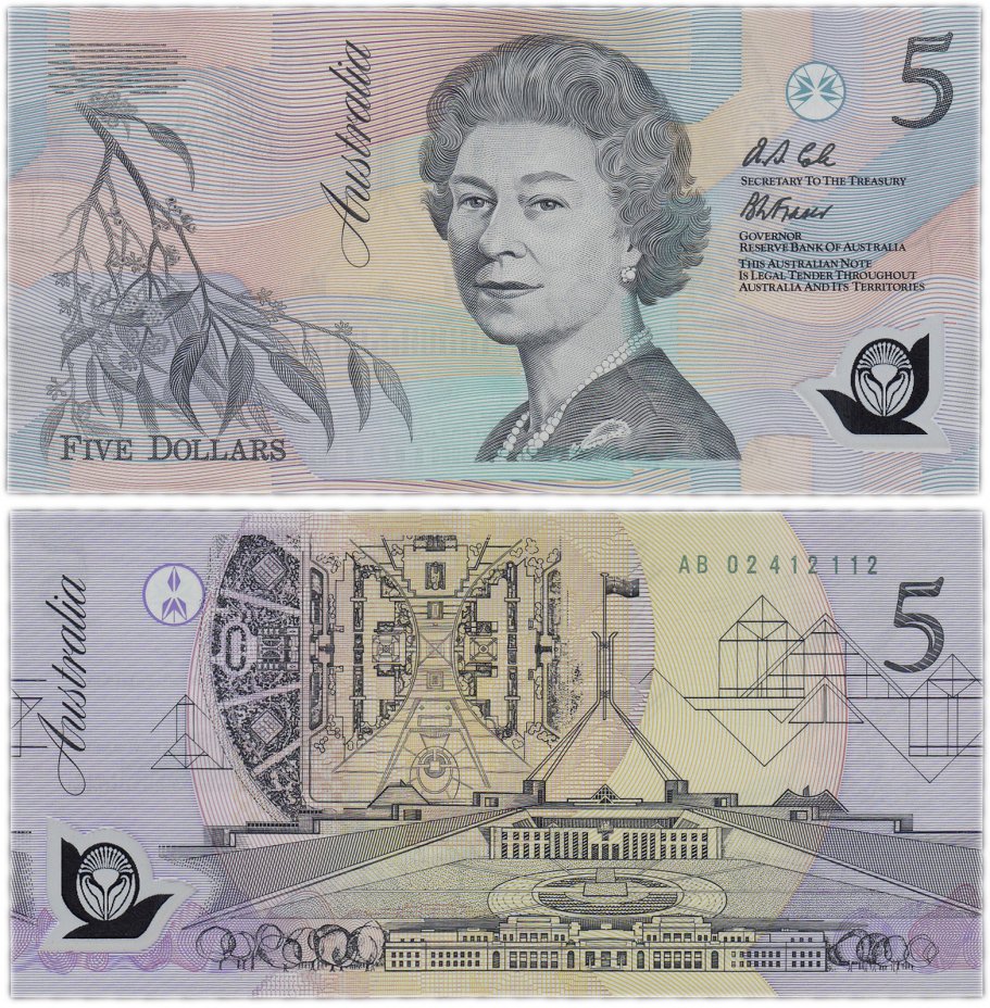 купить Австралия 5 долларов 1992 (Pick 50a)