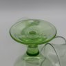 Купить Набор из трех бокалов зеленого оттенка, цветное стекло, СССР, 1960-1990 гг.