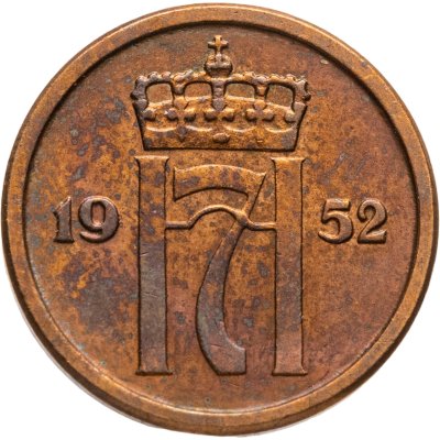 купить Норвегия 1 эре (ore) 1952 Без "KONGERIKET NORGE"