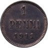 Купить 1 пенни (penni) 1911 Российская Финляндия