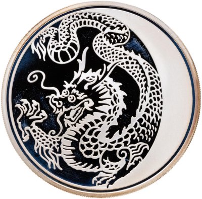 купить 3 рубля 2012 ММД дракон, в футляре с сертификатом