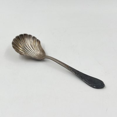Купить Ложка для сахара "Ракушка", мНЦ (медь-никель-цинк), Киевская ювелирная фабрика, СССР, 1960-1990 гг.