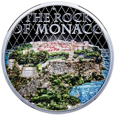 купить Острова Кука 10 долларов 2024 "Скала Монако корабль", в футляре с сертификатом