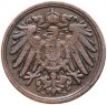 Купить Германия 1 пфенниг 1907, знак монетного двора: "D" - Мюнхен