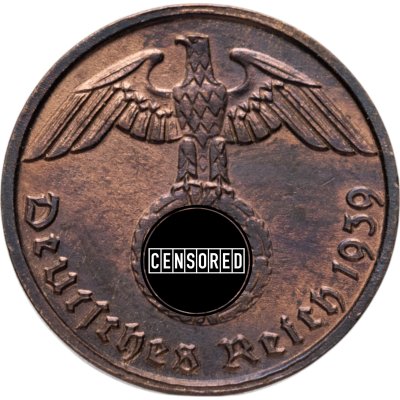 купить Германия (Третий рейх) 2 рейхспфеннига (reichspfennig) 1939 B