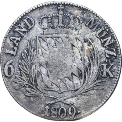 купить Германия, Бавария 6 крейцеров 1809