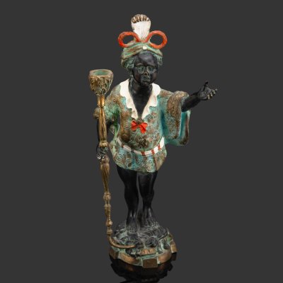 купить Подсвечник каминный "Арапчонок" ("Мавр"), металл, крашение, патинирование, Европа, 1950-1980 гг.