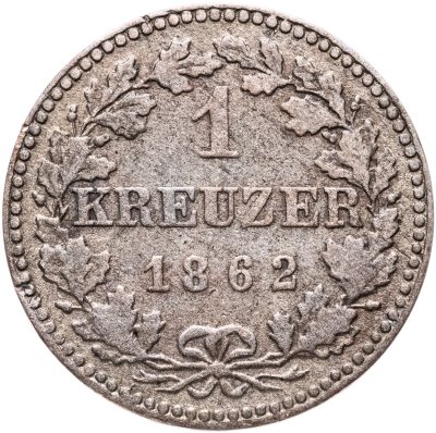 купить Германия (Вольный город Франкфурт) 1 крейцер 1862
