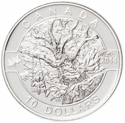 купить Канада 10 долларов 2014 "О,Канада! Старый клен"