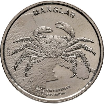 купить [НОВИНКА ЗА РУБЛЬ!] Коста-Рика 50 колонов 2023 (2025) Морской краб