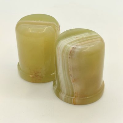 купить Пара перечниц зеленого оттенка, оникс, резьба, Азия, 2000-2015 гг.