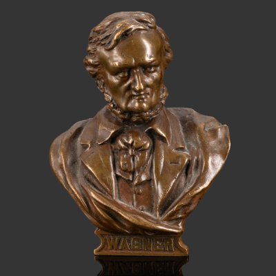 купить Бюст Рихарда Вагнера, фабрика "J. Kalmar", бронза, литье, Австрия, 1890-1920 гг.