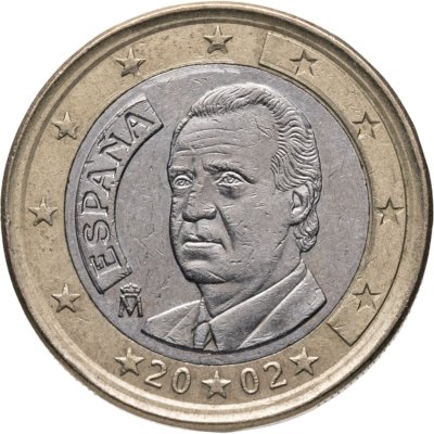 купить Испания 1 евро 2002