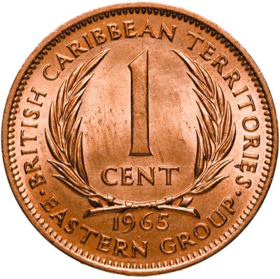 купить Британские Карибские Территории (Восточные Карибы) 1 цент (cent) 1965
