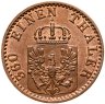 Купить Германия, Пруссия 1 пфенниг 1873, знак монетного двора: "B" - Ганновер