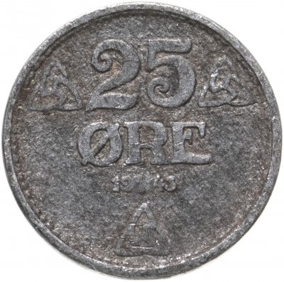купить Норвегия 25 эре (ore) 1943
