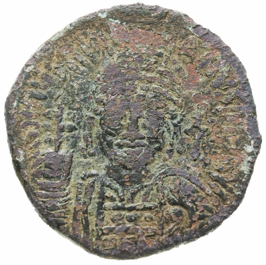 купить Византийская империя, Юстиниан I, 527-565 годы, 40 нуммиев (фоллис). Диаметр: 33 мм.