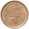 Купить Канада 1 цент (cent) 2003 магнетик, старый портрет