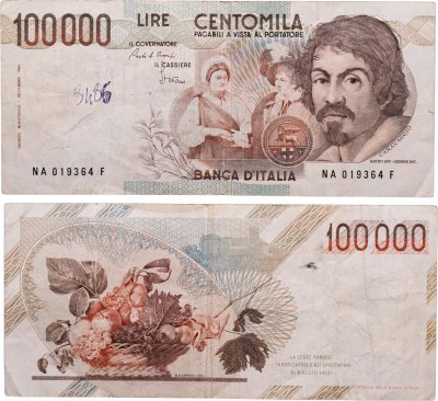 купить Италия 100000 лир 1983